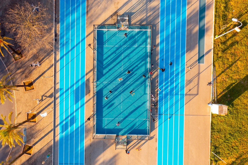 Urban enclosed sports facility