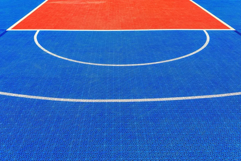 PP interlocking tile pattern — volleyball court surface