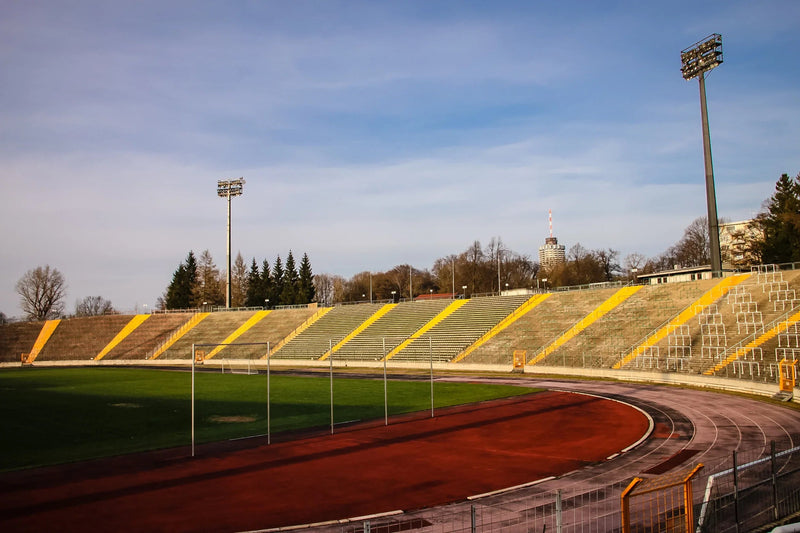 Sports field setting — cricket pitch context