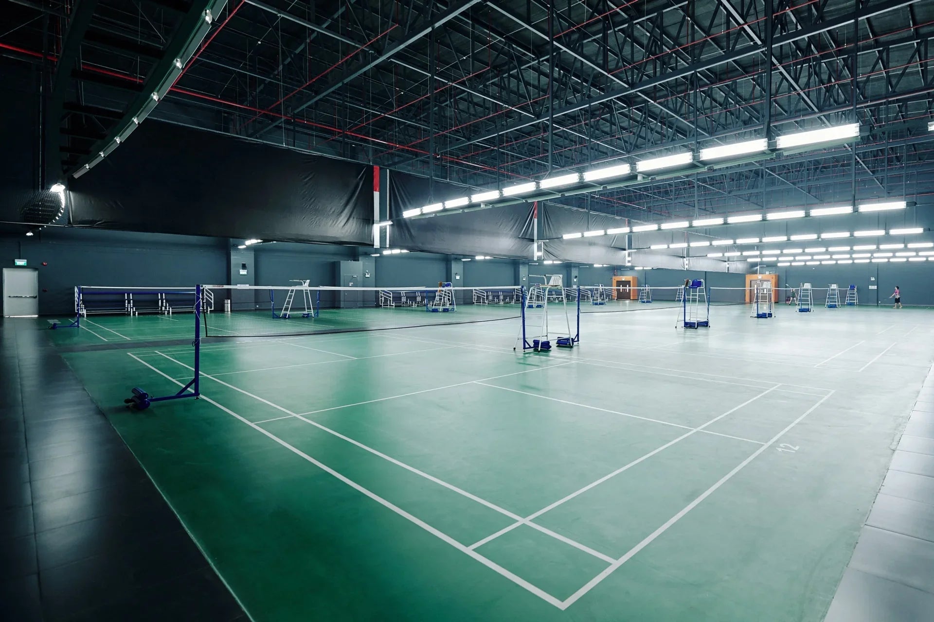 Indoor sports flooring reference — vinyl surface