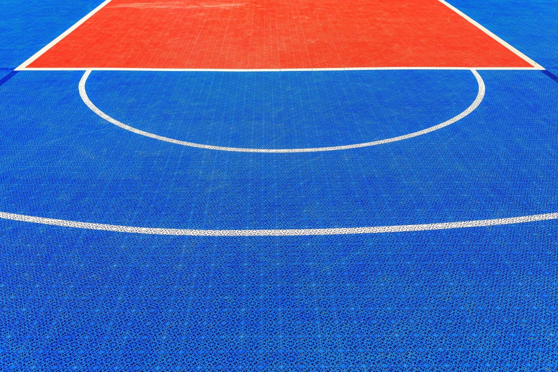 PP tile surface for box cricket — snap-fit detail