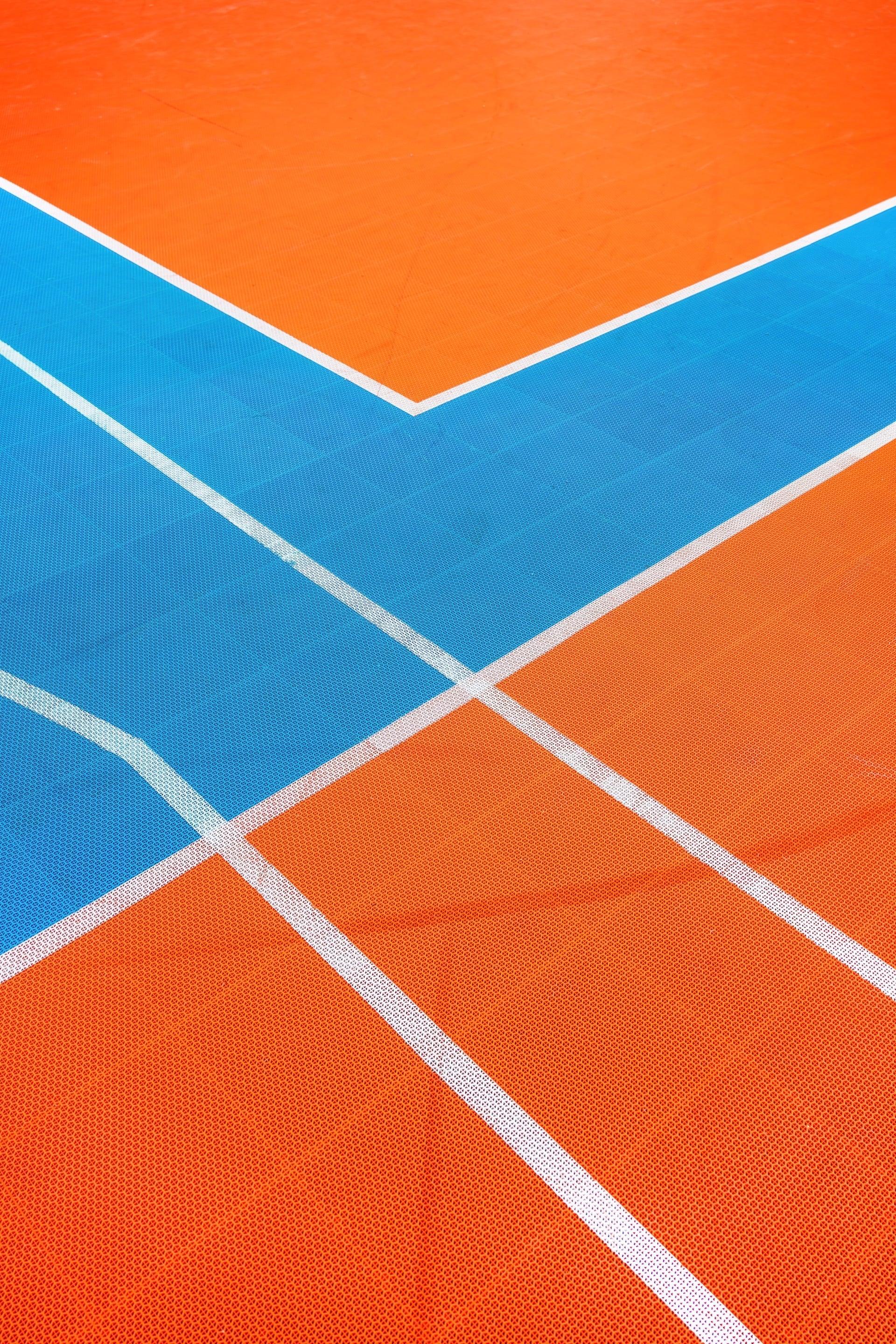 PP tile surface texture for tennis court