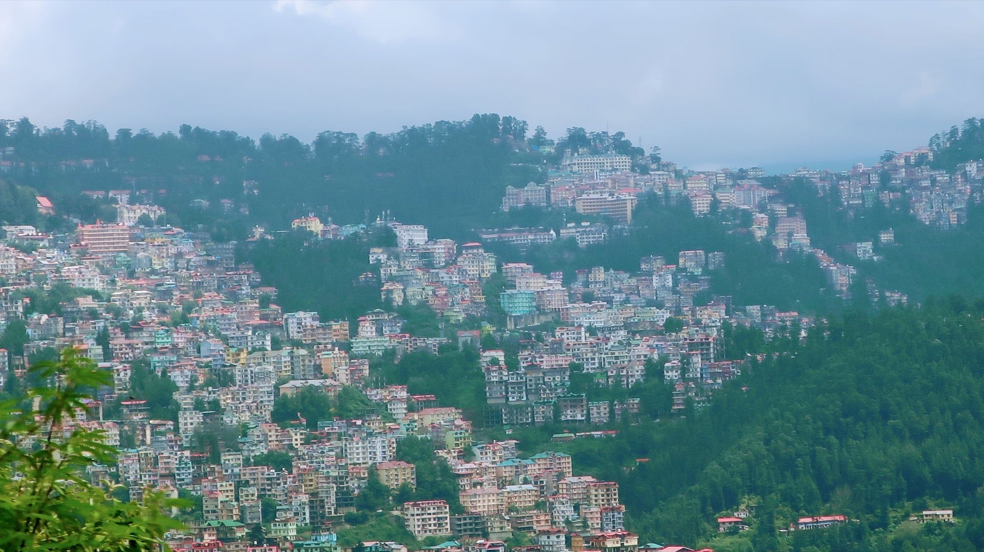 The school compound rear yard before construction, Shimla